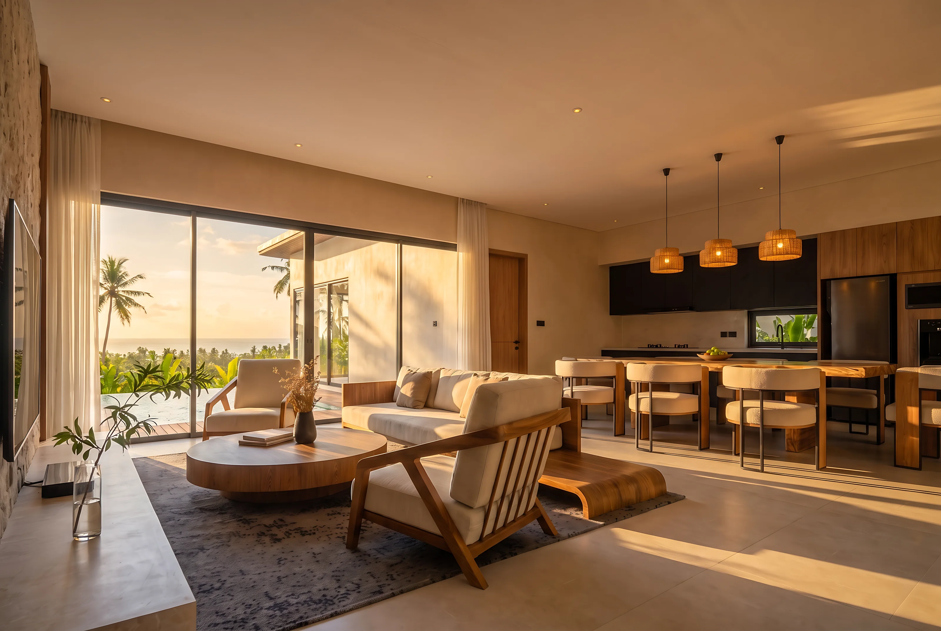 Villa 3, séjour