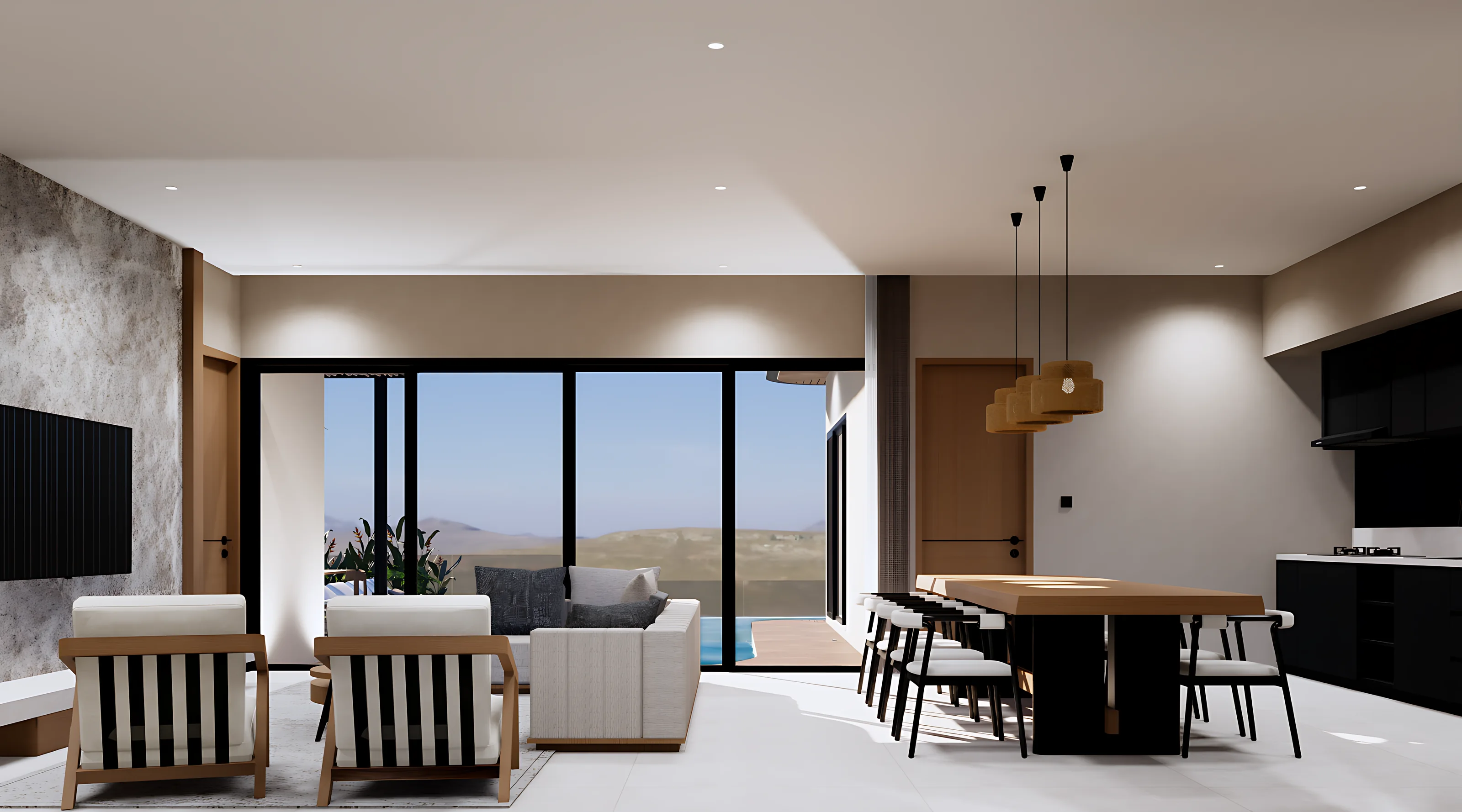 Villa 6, séjour