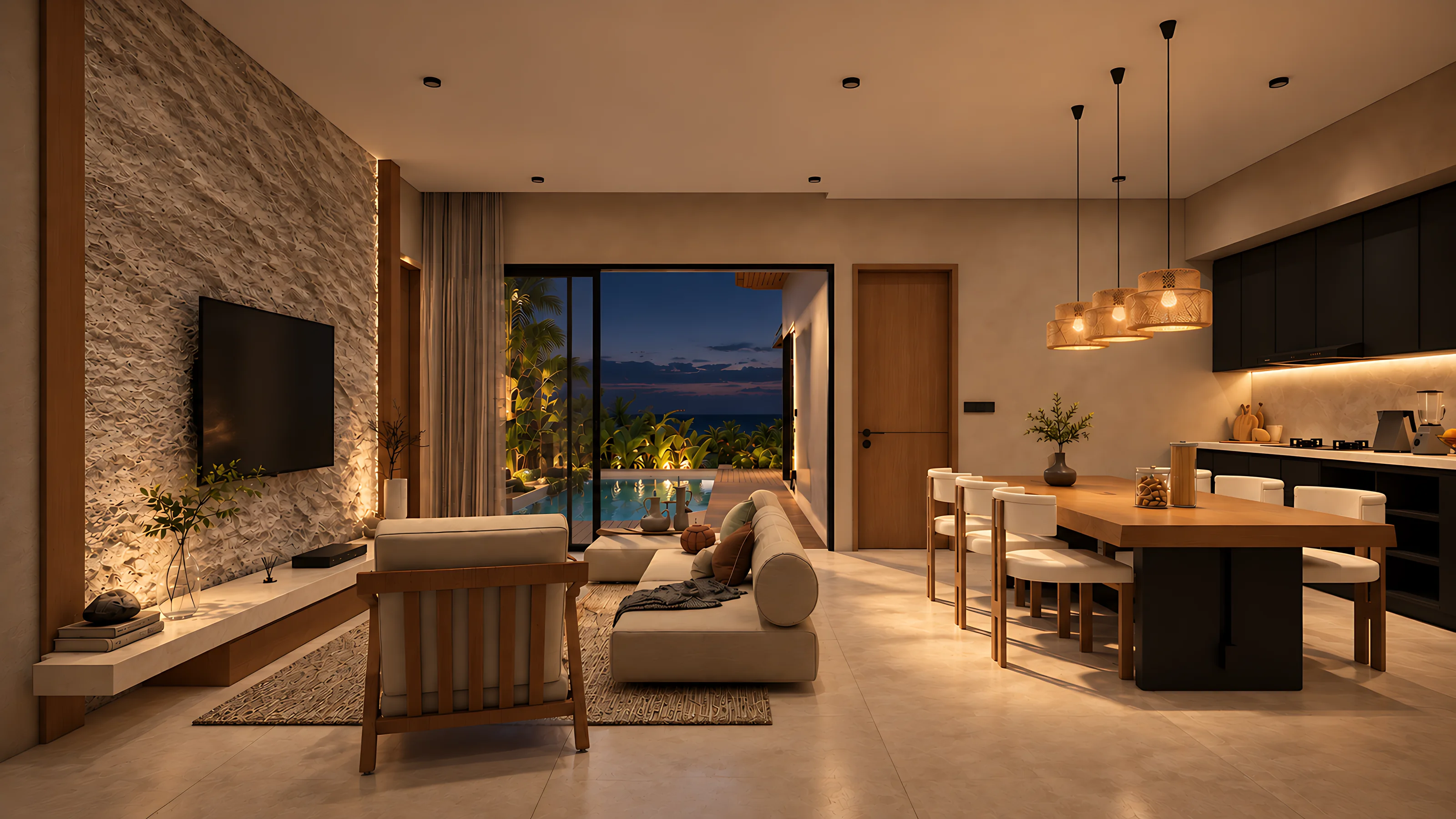 Villa 8, séjour
